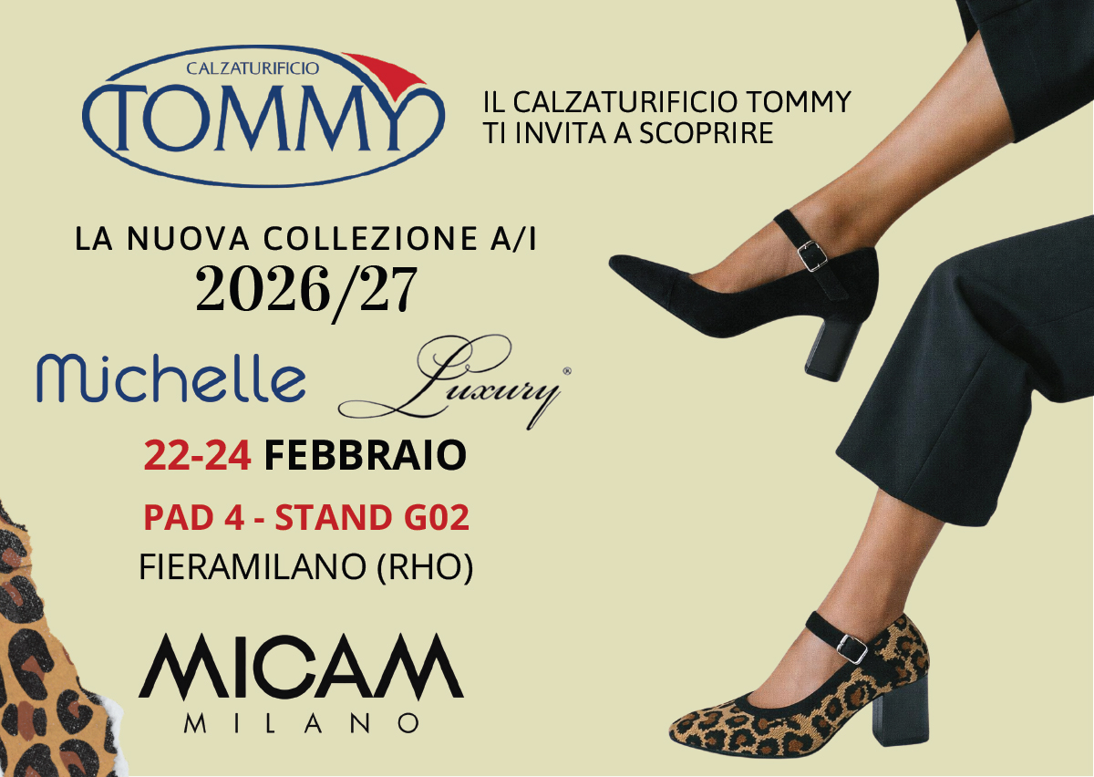 Calzaturificio Tommy presenta la nuova collezione A/I 2026–27 a MICAM Milano